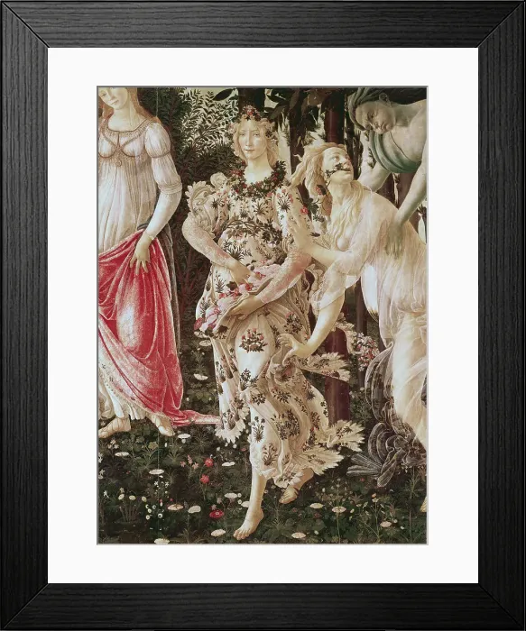 Framed Print : La Primavera (Detail) Ca. 1481 Sandro Botticelli (1444-1510 Italian) Tempera On Wood Galleria degli Uffizi Framed Print : La Primavera (Detail) Ca. 1481 Sandro Botticelli (1444-1510 Italian) Tempera On Wood Galleria degli Uffizi