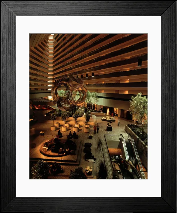 Framed Print : Hotel lit up at night, Hyatt Hotel, San Francisco, California, USA Framed Print : Hotel lit up at night, Hyatt Hotel, San Francisco, California, USA