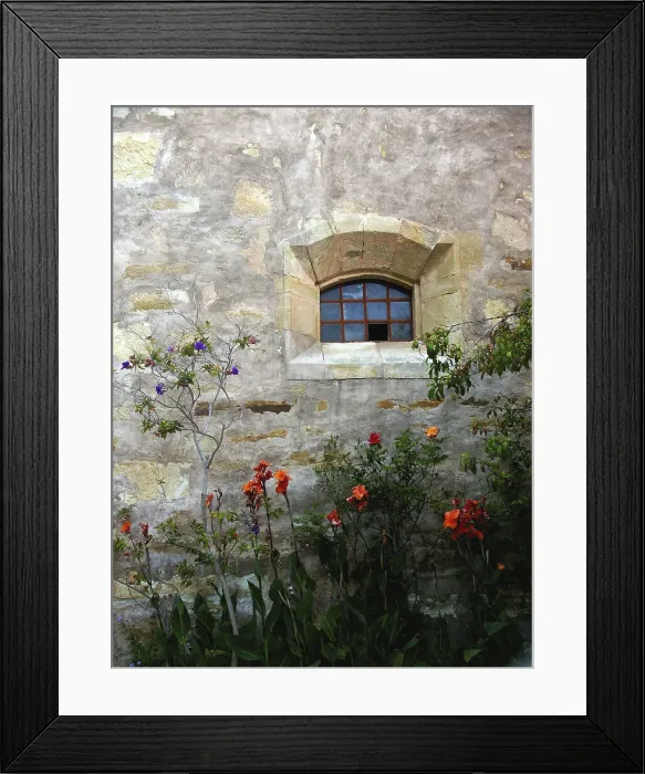 Framed Print : Low angle view of a window on a wall, Carmel Mission, Carmel, California, USA Framed Print : Low angle view of a window on a wall, Carmel Mission, Carmel, California, USA