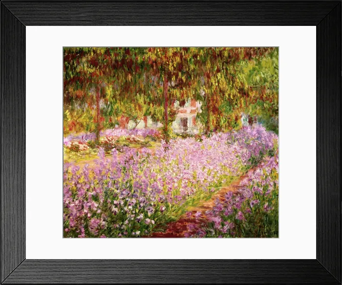 Framed Print : The Garden at Giverny by Claude Monet Framed Print : The Garden at Giverny by Claude Monet
