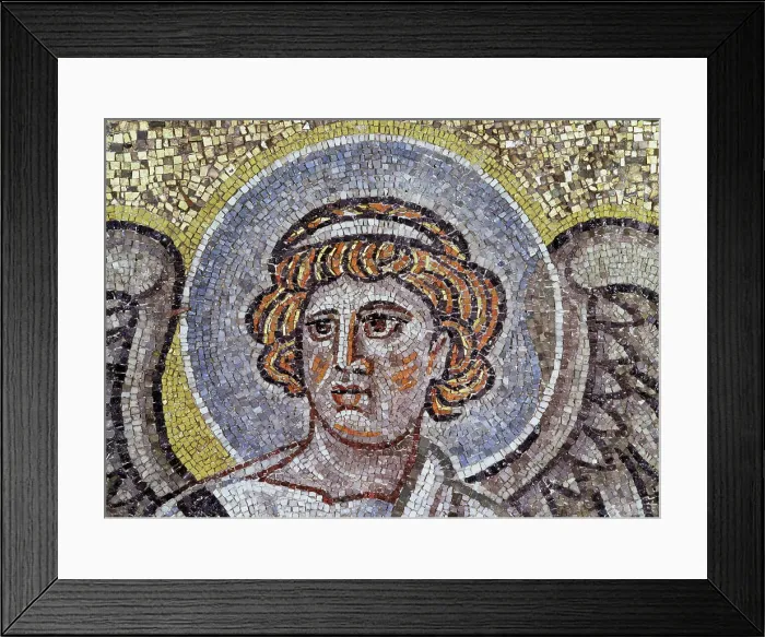 Framed Print : Angel (Detail) Mosaic Apse Framed Print : Angel (Detail) Mosaic Apse
