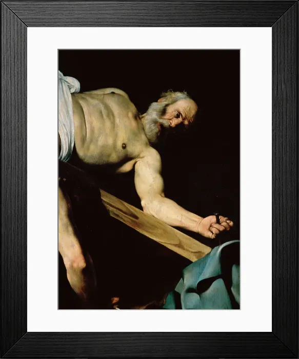 Framed Print : Crucifixion Of Saint Peter Detail Of The Face Of Saint Peter Framed Print : Crucifixion Of Saint Peter Detail Of The Face Of Saint Peter