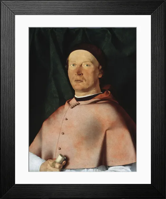 Framed Print : Portrait Of The Cardinal Bernardo De Rossi Framed Print : Portrait Of The Cardinal Bernardo De Rossi