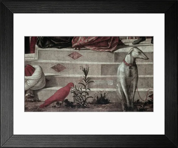 Framed Print : Detail Of St. George Baptizing King Aio & Queen Silene In Libya Framed Print : Detail Of St. George Baptizing King Aio & Queen Silene In Libya