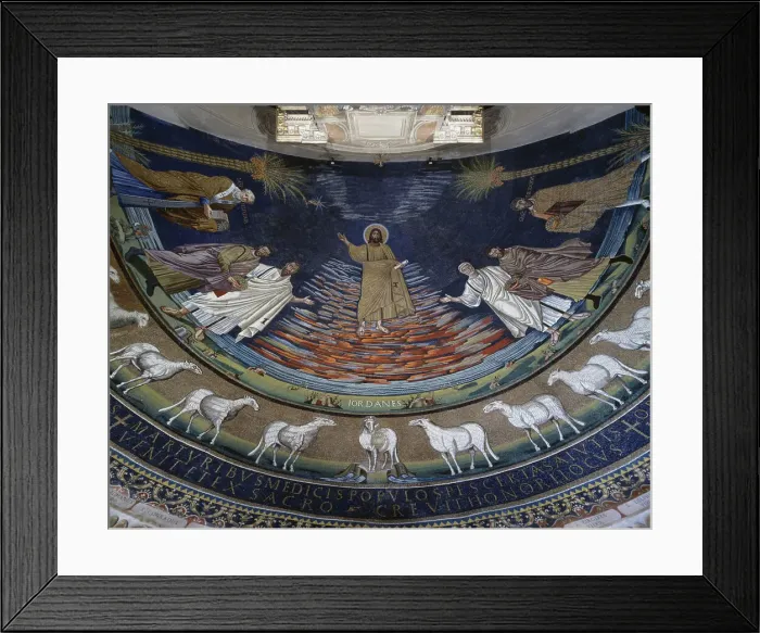 Framed Print : Christ With Saints Mosaic Apse