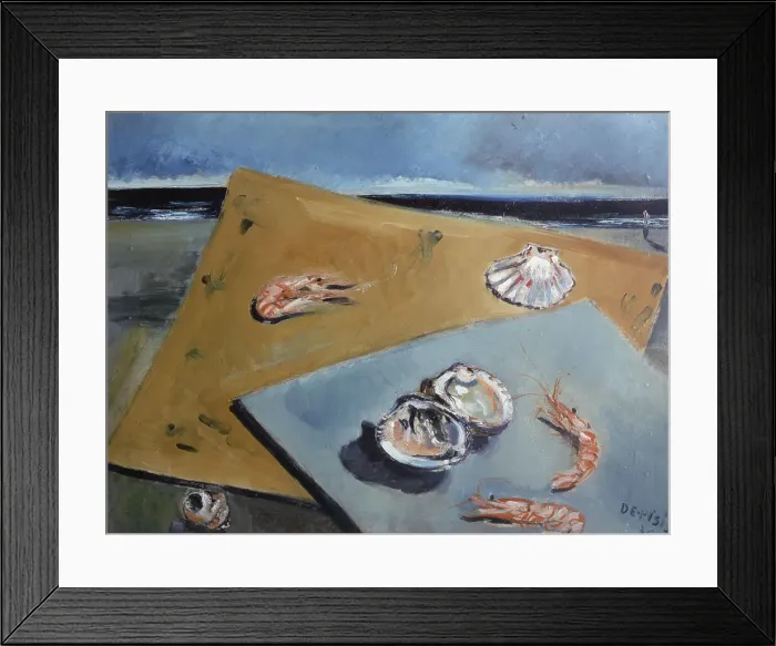 Framed Print : Still Life With Shrimp Framed Print : Still Life With Shrimp