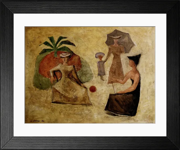 Framed Print : The Garden by Massimo Campigli Framed Print : The Garden by Massimo Campigli