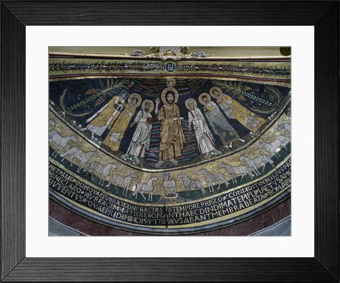 Framed Print : Christ The Redeemer With Saints Framed Print : Christ The Redeemer With Saints