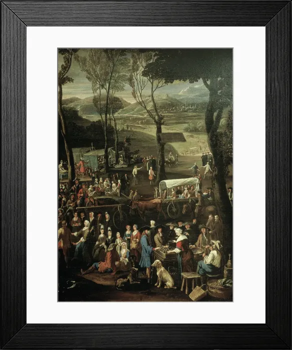 Framed Print : The Market In Saluzzo (Detail, Right Side) Framed Print : The Market In Saluzzo (Detail, Right Side)