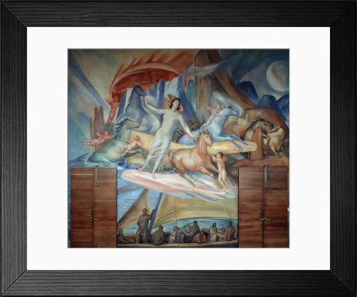 Framed Print : The Dawn by Ferruccio Ferrazzi Framed Print : The Dawn by Ferruccio Ferrazzi