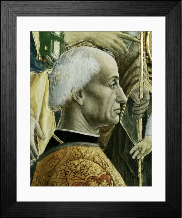 Framed Print : Bottigella Altarpiece-Detail Of The Donor Dettaglio Del Donatore Framed Print : Bottigella Altarpiece-Detail Of The Donor Dettaglio Del Donatore