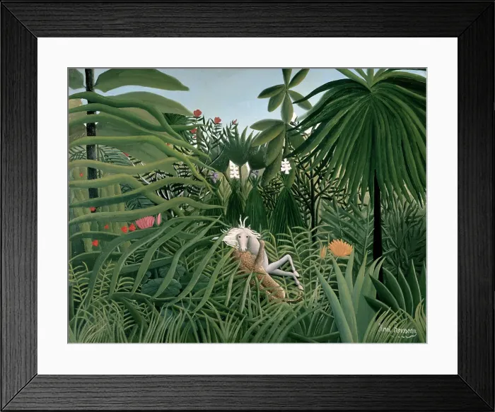 Framed Print : The Attack Of The Jaguar 1910 Henri Rousseau (1844-1910 French) Pushkin Museum of Fine Arts Framed Print : The Attack Of The Jaguar 1910 Henri Rousseau (1844-1910 French) Pushkin Museum of Fine Arts