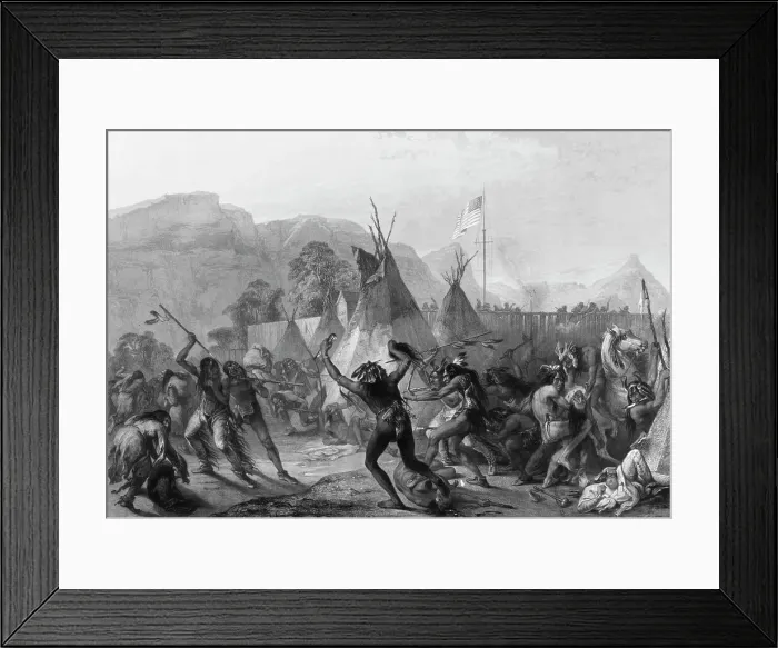 Framed Print : Fort MacKenzie, August 28th, 1833 From: M Framed Print : Fort MacKenzie, August 28th, 1833 From: M
