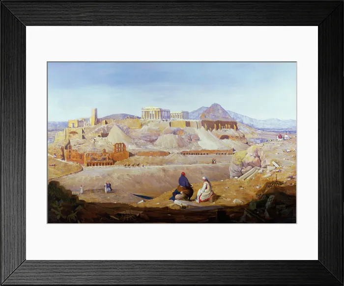 Framed Print : The Acropolis David Roberts (1796-1864 Scottish) Oil On Canvas David David Gallery