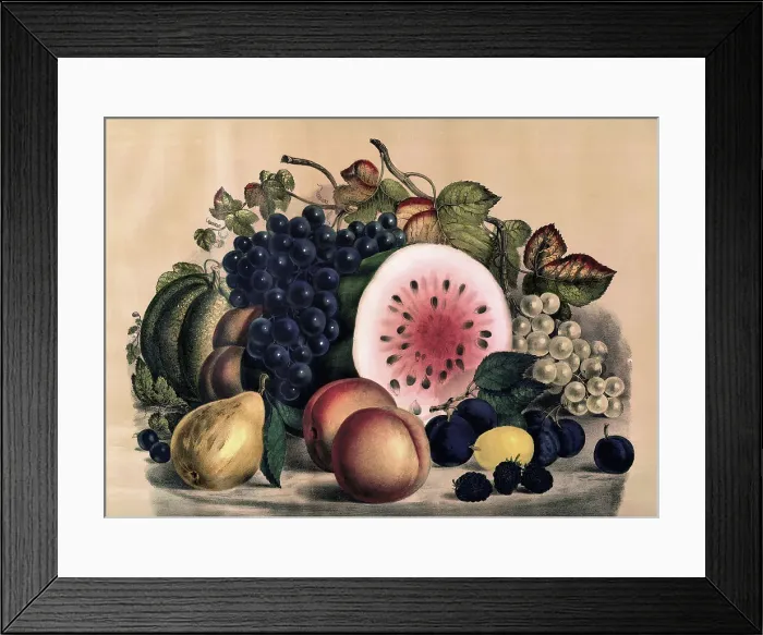 Framed Print : Autumn Fruit by Currier & Ives Framed Print : Autumn Fruit by Currier & Ives