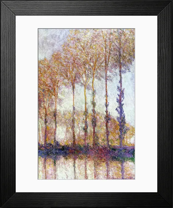 Framed Print : Title Unknown (Poplars) by Claude Monet Framed Print : Title Unknown (Poplars) by Claude Monet