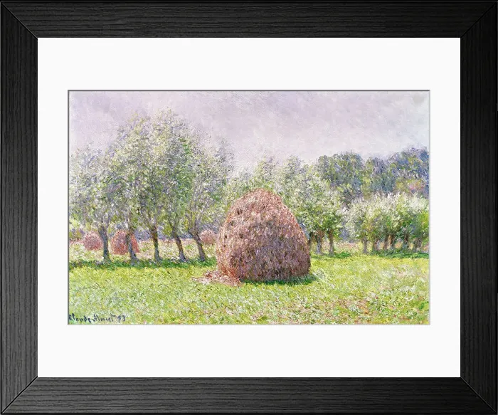 Framed Print : Haystack by Claude Monet Framed Print : Haystack by Claude Monet