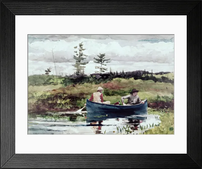 Framed Print : The Blue Boat by Winslow Homer