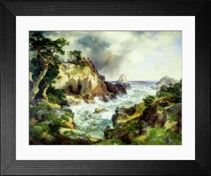 Framed Print : Point Lobos, Monterey, California by Moran Framed Print : Point Lobos, Monterey, California by Moran