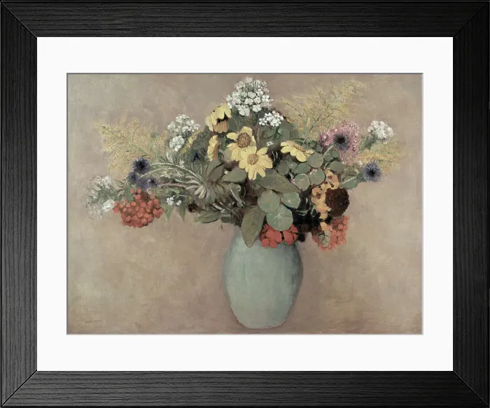 Framed Print : Flower Still Life #2 by Redon Framed Print : Flower Still Life #2 by Redon
