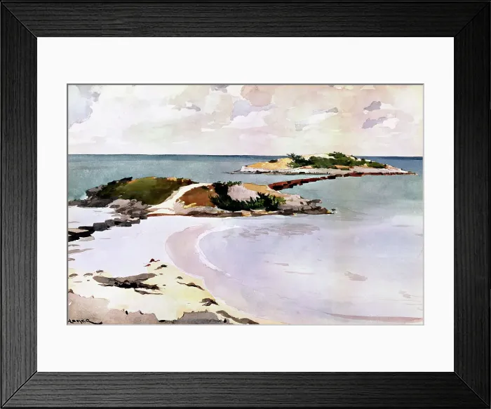 Framed Print : Gallows Island by Homer