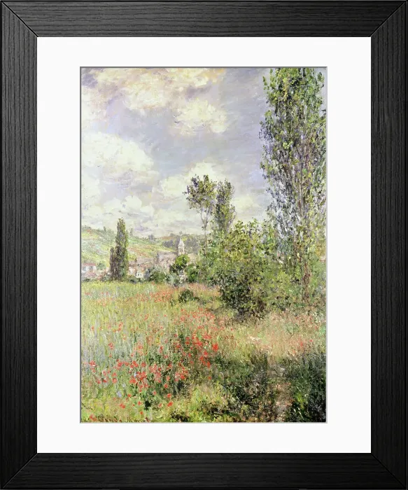 Framed Print : Path in Ile Saint Martin, Vetheuil by Monet Framed Print : Path in Ile Saint Martin, Vetheuil by Monet