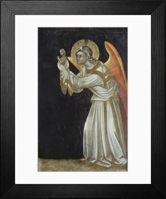 Framed Print : Angel Guariento di Arpo (ca.1338-ca.1378 Italian). Oil On Board Museo Civico, Padua, Italy Framed Print : Angel Guariento di Arpo (ca.1338-ca.1378 Italian). Oil On Board Museo Civico, Padua, Italy