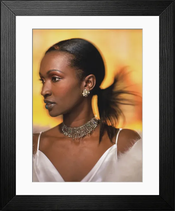 Framed Print : BLD001702. Portrait of woman in evening gown Framed Print : BLD001702. Portrait of woman in evening gown