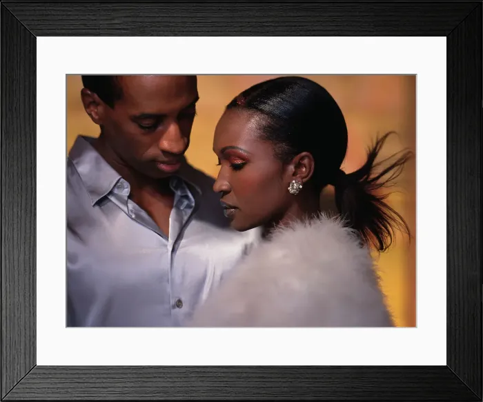 Framed Print : BLD001698. Young couple standing together Framed Print : BLD001698. Young couple standing together
