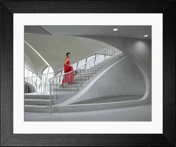 Framed Print : Featured architecture at the TWA Hotel in JFK Airport, NY Framed Print : Featured architecture at the TWA Hotel in JFK Airport, NY