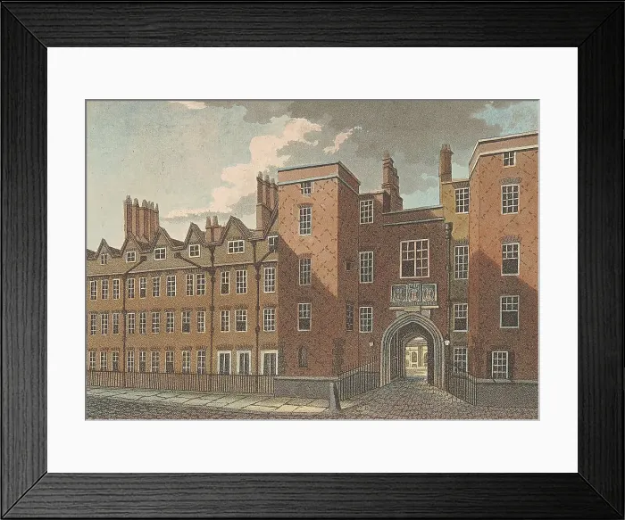 Framed Print : Lincoln's Inn Gate Samuel Ireland Active 1760-died 1800 Framed Print : Lincoln's Inn Gate Samuel Ireland Active 1760-died 1800