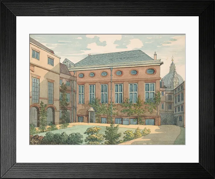 Framed Print : Garden Front Stationer's Hall Samuel Ireland