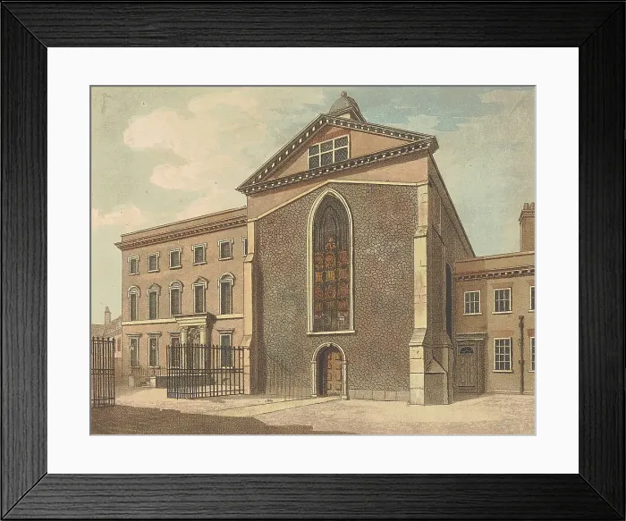 Framed Print : Rolls Chapel Samuel Ireland Active 1760-died 1800 Framed Print : Rolls Chapel Samuel Ireland Active 1760-died 1800