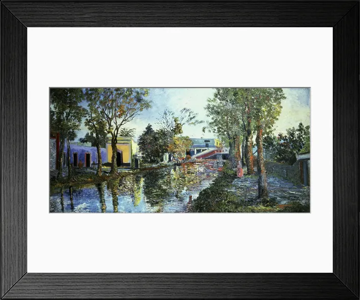 Framed Print : Ixtacalco by Clausell