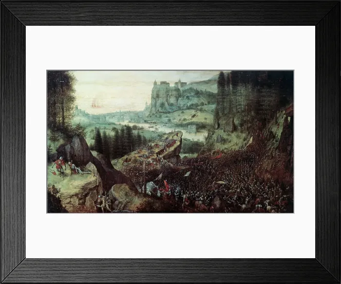 Framed Print : The Suicide of Saul by Pieter Bruegel the Elder Framed Print : The Suicide of Saul by Pieter Bruegel the Elder