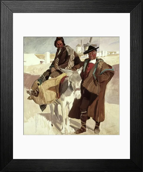 Framed Print : Typical Men of La Mancha by Bastida Framed Print : Typical Men of La Mancha by Bastida