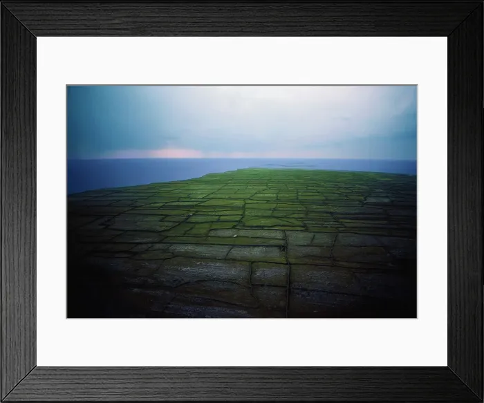 Framed Print : Aerial view of farm land and dry stone walls Framed Print : Aerial view of farm land and dry stone walls