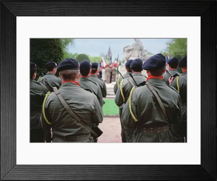 Framed Print : Soldiers of The 153rd Infantry Regiment in uniforms