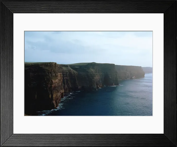 Framed Print : High angle view of a coast, Cliffs Of Moher Framed Print : High angle view of a coast, Cliffs Of Moher