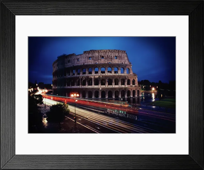 Framed Print : Ruins of an amphitheater in a city Framed Print : Ruins of an amphitheater in a city