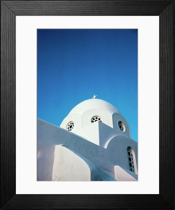Framed Print : Low angle view of a church, Santorini Framed Print : Low angle view of a church, Santorini