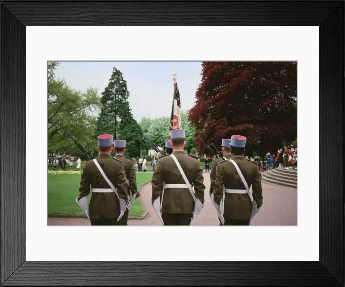 Framed Print : Soldiers of The 153rd Infantry Regiment in uniforms Framed Print : Soldiers of The 153rd Infantry Regiment in uniforms