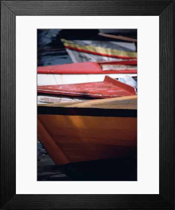 Framed Print : Fishing boat in a river, Marigot, St. Martin