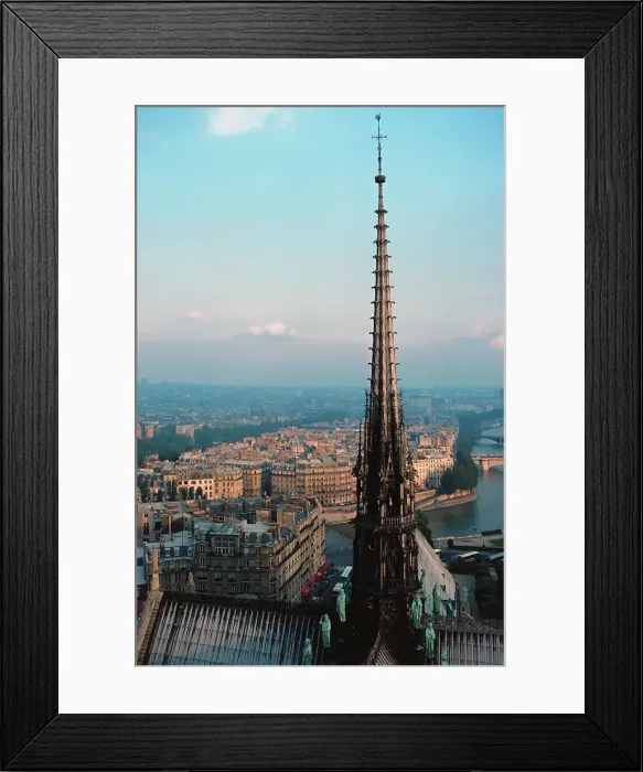 Framed Print : High angle view of a city, Notre Dame Framed Print : High angle view of a city, Notre Dame