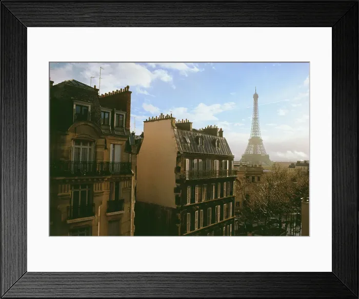 Framed Print : Buildings in a city, Eiffel Tower Framed Print : Buildings in a city, Eiffel Tower