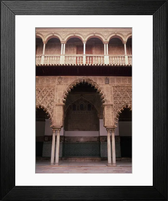 Framed Print : Courtyard of a palace, Alcazar Palace Framed Print : Courtyard of a palace, Alcazar Palace