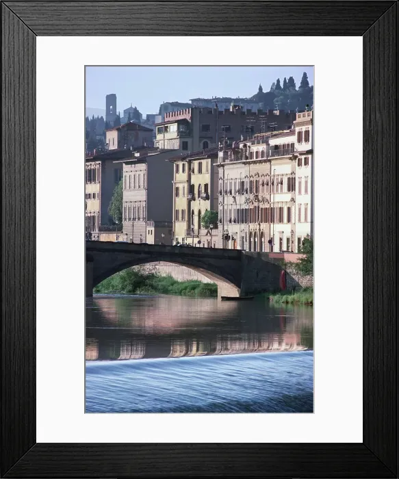 Framed Print : Bridge over the river, Ponte Santa Trinita Bridge Framed Print : Bridge over the river, Ponte Santa Trinita Bridge