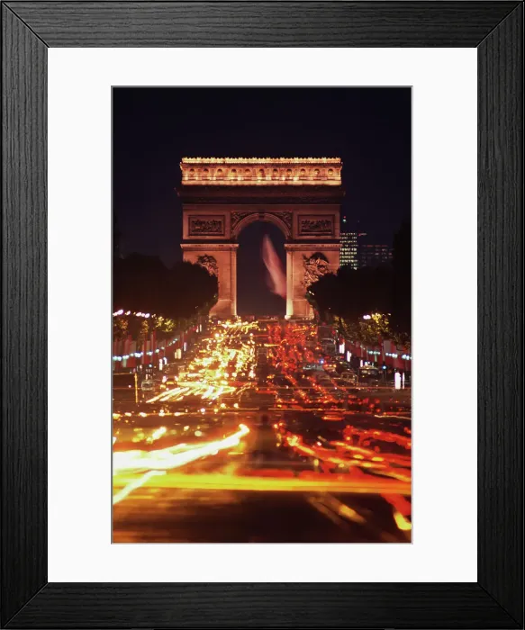 Framed Print : Triumphal arch in a city at night Framed Print : Triumphal arch in a city at night