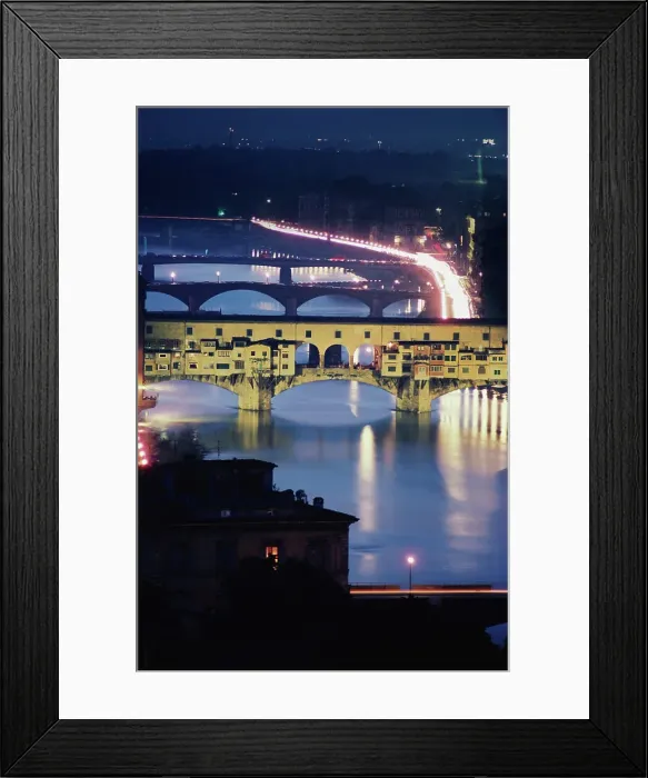 Framed Print : Bridge over a river, Ponte Vecchio Framed Print : Bridge over a river, Ponte Vecchio