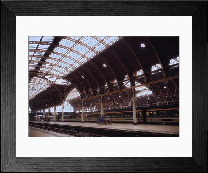 Framed Print : Interiors of a railroad station, London, England Framed Print : Interiors of a railroad station, London, England